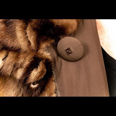 Fendi Pellicce Moda Pronta brown Mink Coat .